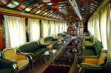 Bibliotheks-Salon im Palace on Wheels